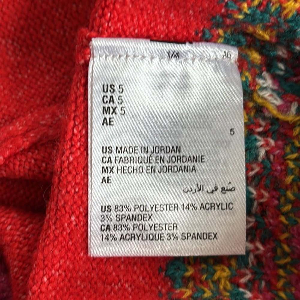Epic Threads Red and Pink FairIsle Crew Neck Sweater - Picture 10 of 11